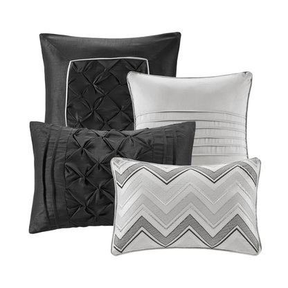 Madison Park Essentials Loretta 24 pezzi Room in a Bag con pannelli per finestre e set di lenzuola