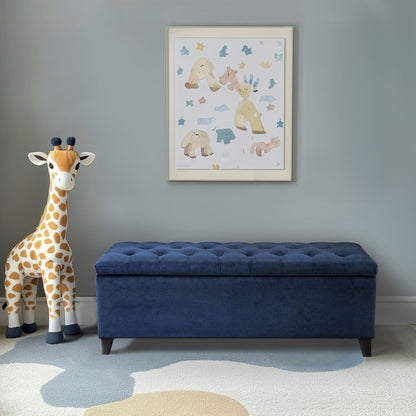 Panca contenitore imbottita con piano trapuntato Madison Park Sasha