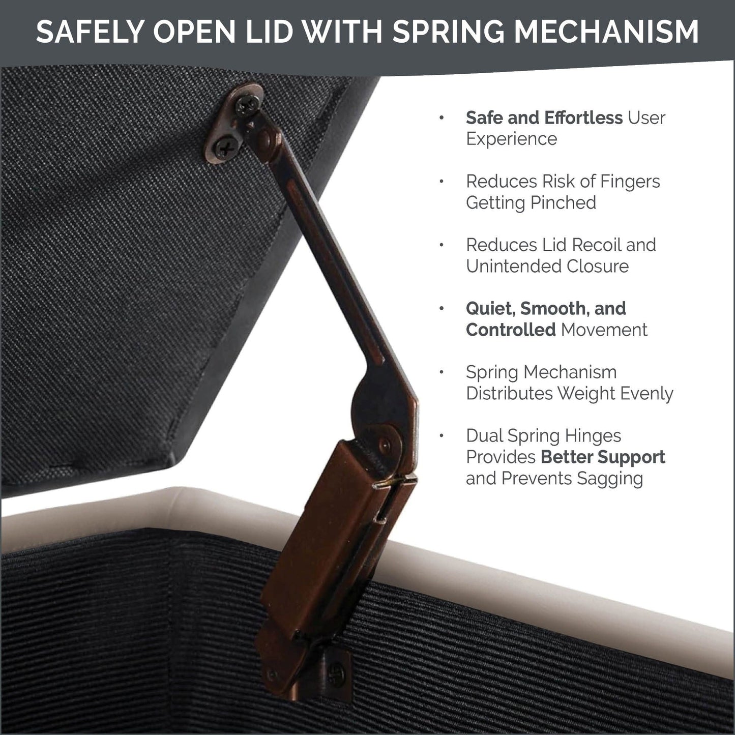 Panca contenitore imbottita con piano trapuntato Madison Park Sasha