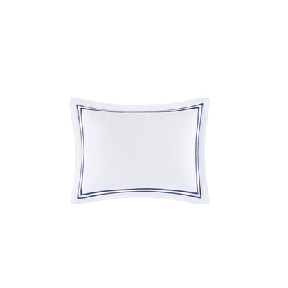 Set copripiumino ricamato Madison Park Signature Luxury Collection in raso di cotone 100%, 500 fili