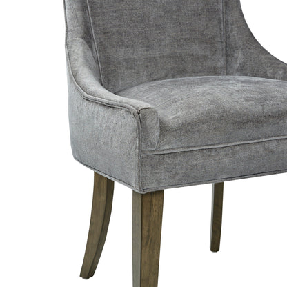 Sedie da pranzo laterali Madison Park Signature Ultra imbottite con gambe in legno (set da 2) - N/D