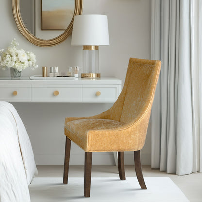 Sedie da pranzo laterali Madison Park Signature Ultra imbottite con gambe in legno (set da 2) - N/D