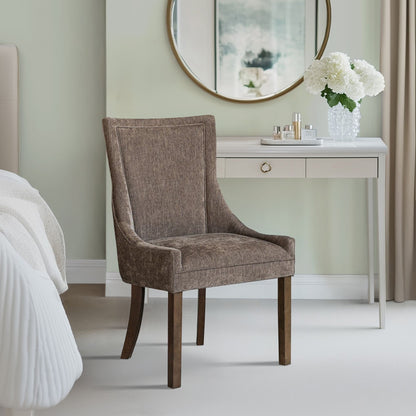 Sedie da pranzo laterali Madison Park Signature Ultra imbottite con gambe in legno (set da 2) - N/D