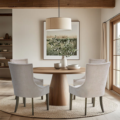 Sedie da pranzo laterali Madison Park Signature Ultra imbottite con gambe in legno (set da 2) - N/D