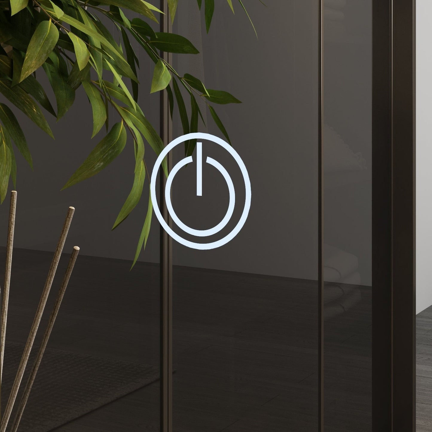 Set da toeletta per il trucco con specchio touch screen e sgabello