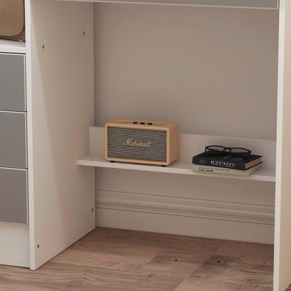 Set da toeletta per il trucco con specchio e sgabello