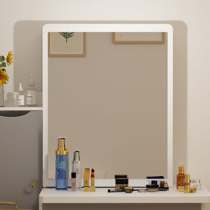 Set da toeletta per il trucco con specchio e sgabello