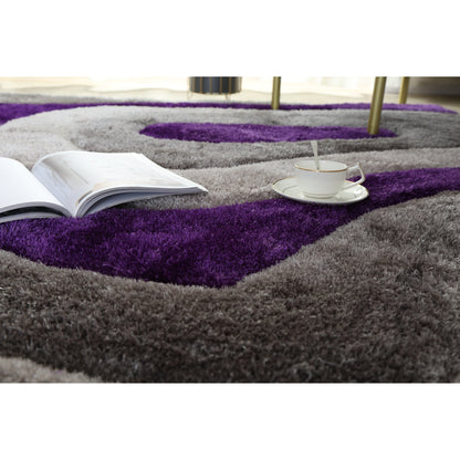 Tappeto dal design astratto Mateos Shag