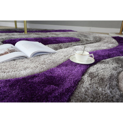 Tappeto dal design astratto Mateos Shag