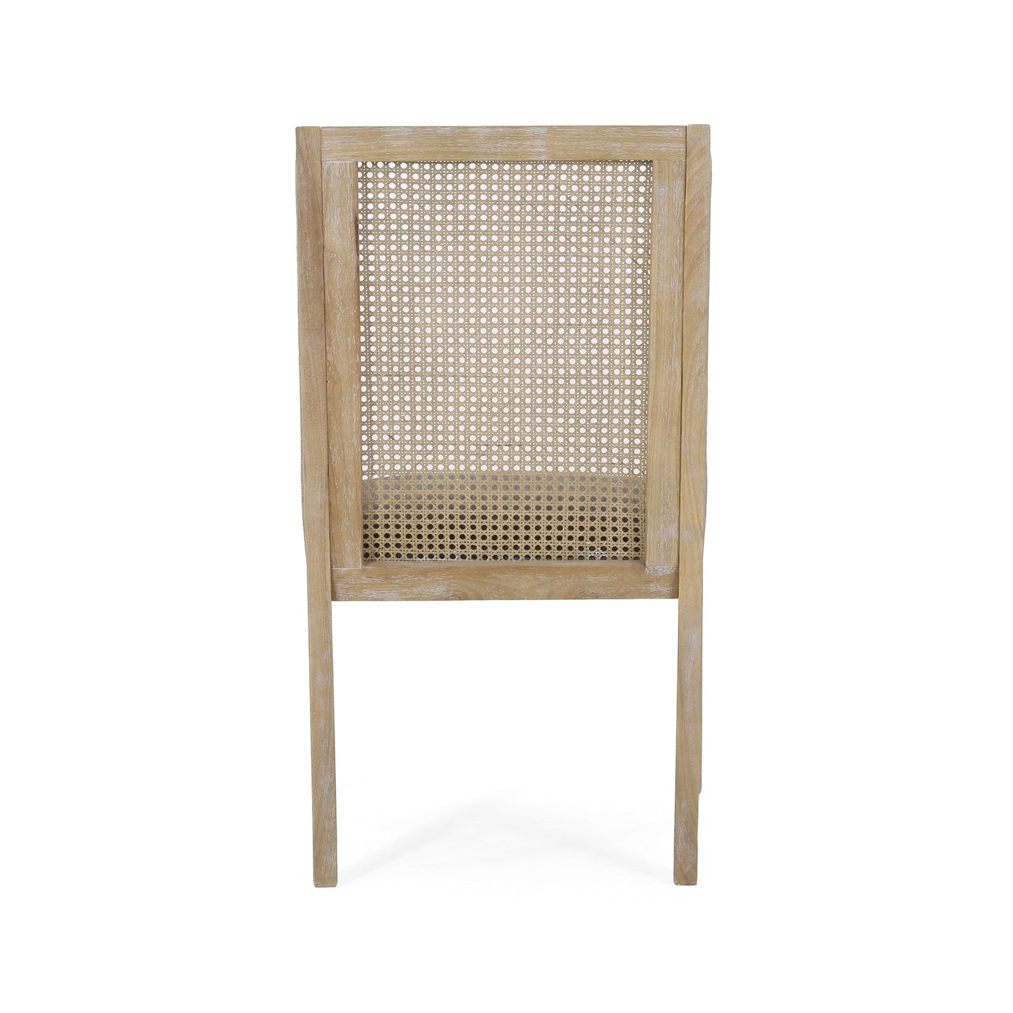 Sedie da pranzo imbottite in canna e legno Maurers (set di 2) di Christopher Knight Home