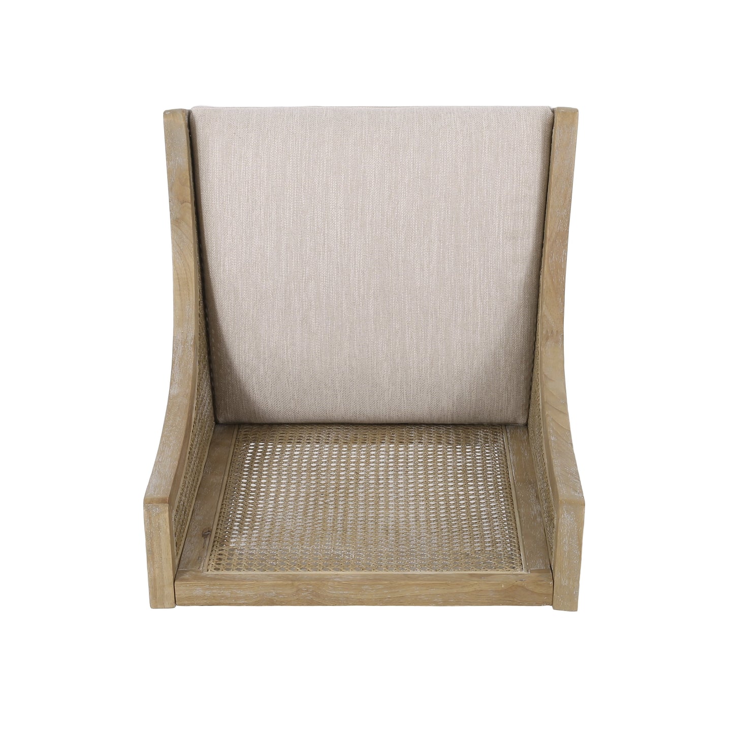 Sedie da pranzo imbottite in canna e legno Maurers (set di 2) di Christopher Knight Home