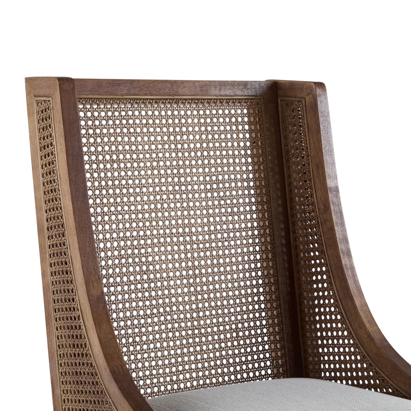 Sedie da pranzo imbottite in canna e legno Maurers (set di 2) di Christopher Knight Home