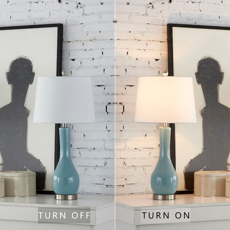 Set di lampade da tavolo in ceramica 28.5 con USB (set di 2)