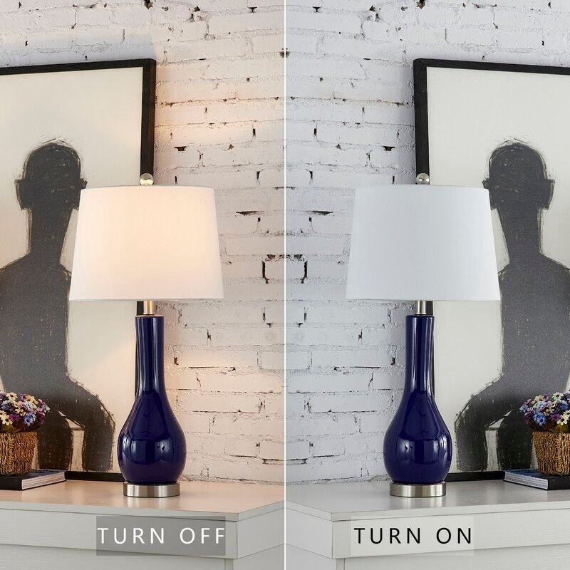 Set di lampade da tavolo in ceramica 28.5 con USB (set di 2)