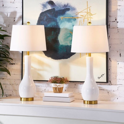 Set di lampade da tavolo in ceramica 28.5 con USB (set di 2)