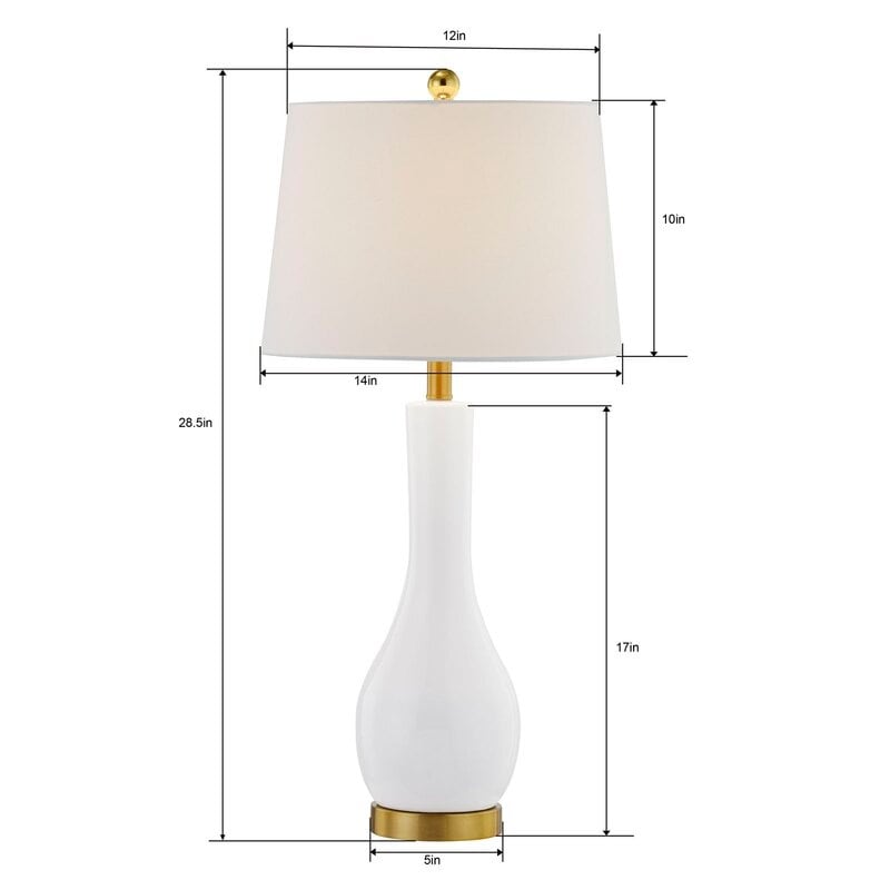 Set di lampade da tavolo in ceramica 28.5 con USB (set di 2)