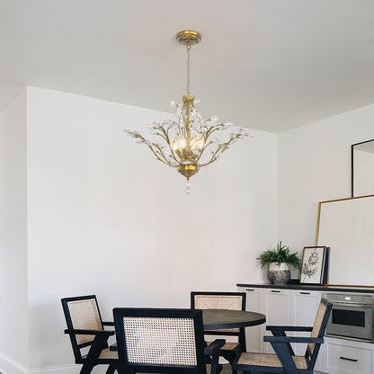 Maxax 4 - Lampadario classico/tradizionale unico con dettagli in cristallo