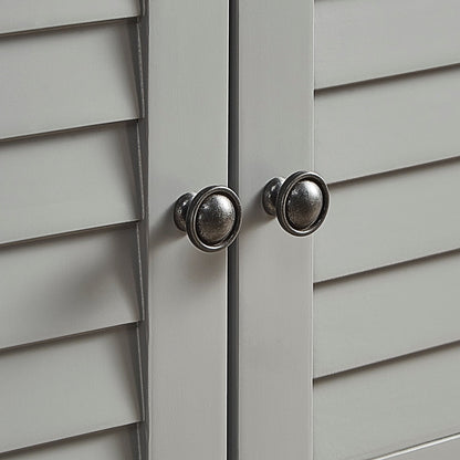 Panca contenitore con anta a persiana e cuscino in velluto Maybelle di iNSPIRE Q Classic