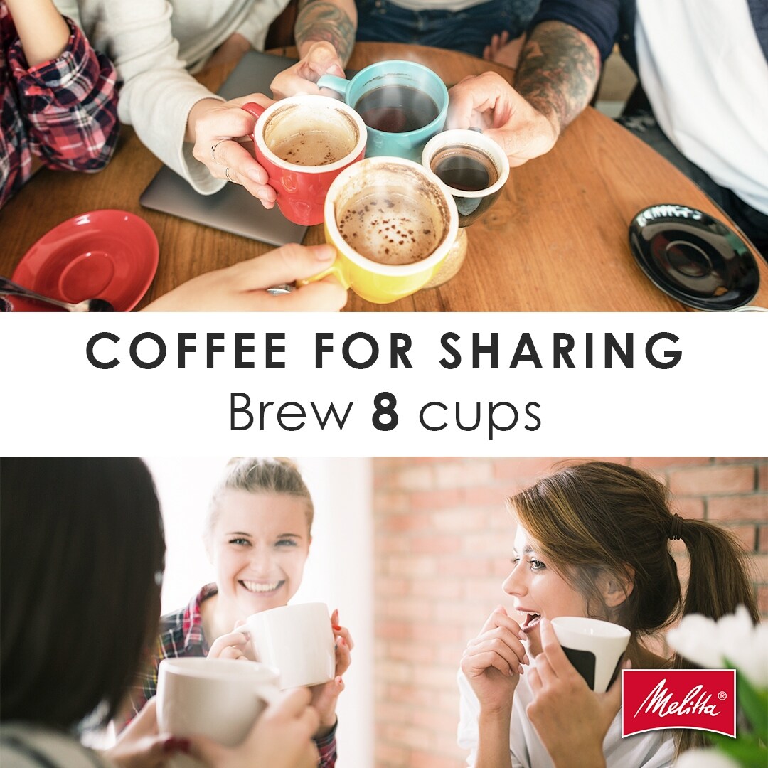 Macchina per caffè americano Melitta Aroma Tocco da 8 tazze con caraffa termica e display touch control