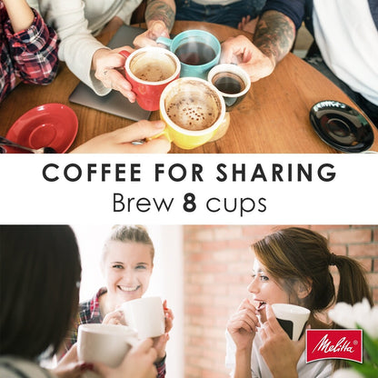 Macchina per caffè americano Melitta Aroma Tocco da 8 tazze con caraffa termica e display touch control