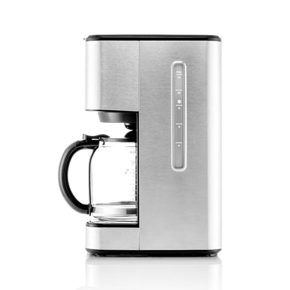Melitta Aroma Tocco Plus Macchina per caffè americano caldo e freddo da 12 tazze con caraffa in vetro e display touch control