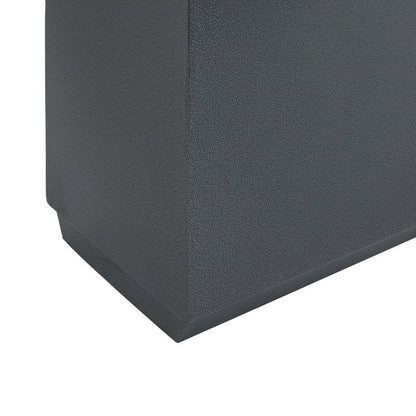 Fioriera metallica pesante per piante da esterno, 38Lx10Wx30H pollici di altezza e lunghezza, fioriera divisoria in metallo - 38x30x10