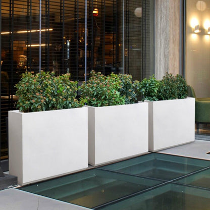 Fioriera metallica pesante per piante da esterno, 38Lx10Wx30H pollici di altezza e lunghezza, fioriera divisoria in metallo - 38x30x10