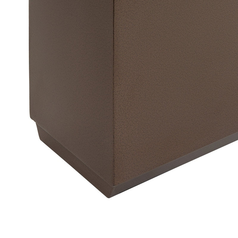 Fioriera metallica pesante per piante da esterno, 38Lx10Wx30H pollici di altezza e lunghezza, fioriera divisoria in metallo - 38x30x10