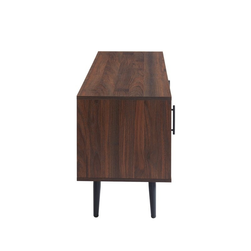 Mobile TV moderno di metà secolo per TV fino a 70 pollici, console multimediale per l'intrattenimento - 20,5'' A x 59'' L x 15,5'' P