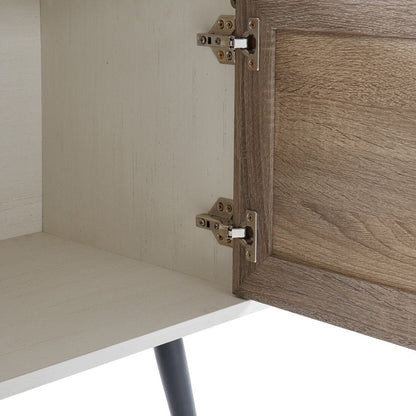 Mobile TV moderno di metà secolo per TV fino a 70 pollici, console multimediale per l'intrattenimento - 20,5'' A x 59'' L x 15,5'' P