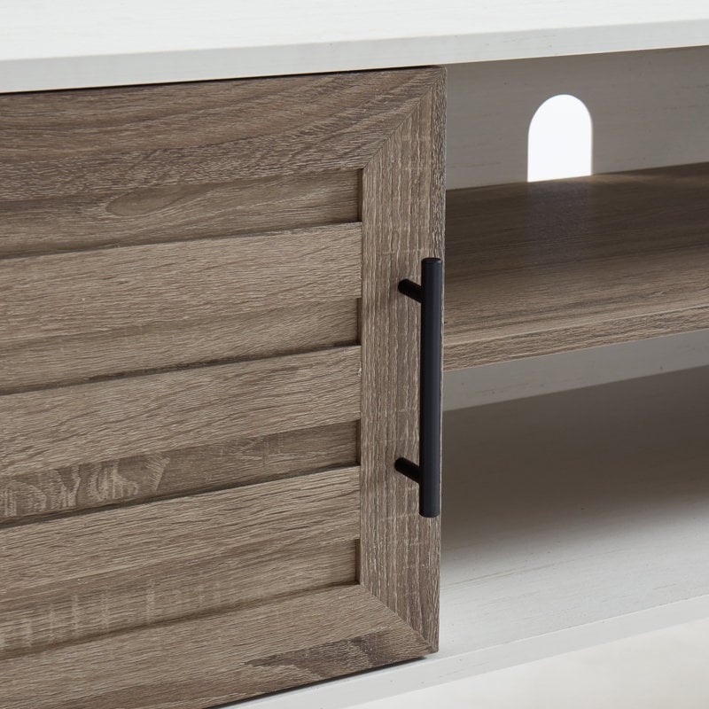 Mobile TV moderno di metà secolo per TV fino a 70 pollici, console multimediale per l'intrattenimento - 20,5'' A x 59'' L x 15,5'' P