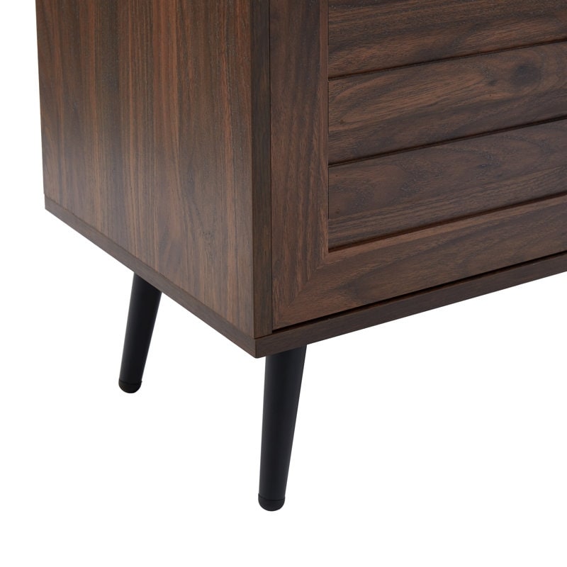 Mobile TV moderno di metà secolo per TV fino a 70 pollici, console multimediale per l'intrattenimento - 20,5'' A x 59'' L x 15,5'' P