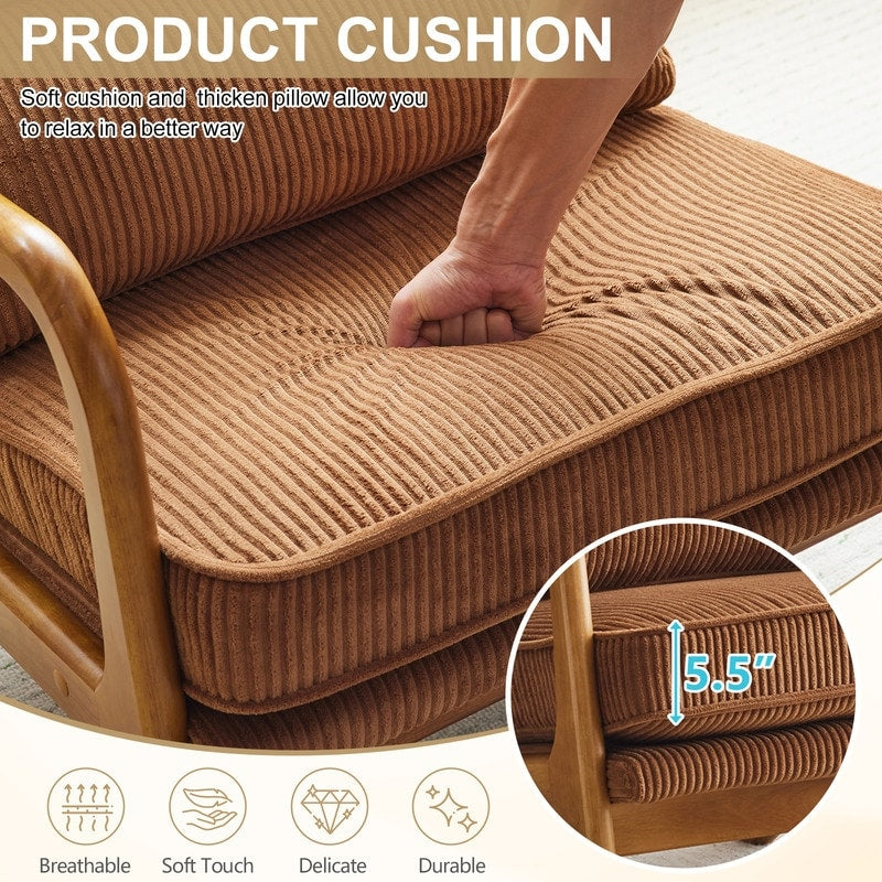 Poltrona imbottita moderna di metà secolo