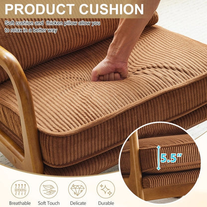 Poltrona imbottita moderna di metà secolo