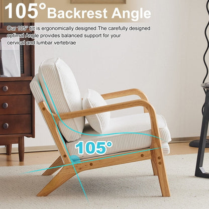 Poltrona imbottita moderna di metà secolo