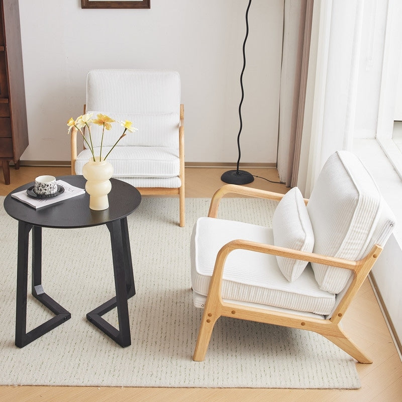 Poltrona imbottita moderna di metà secolo