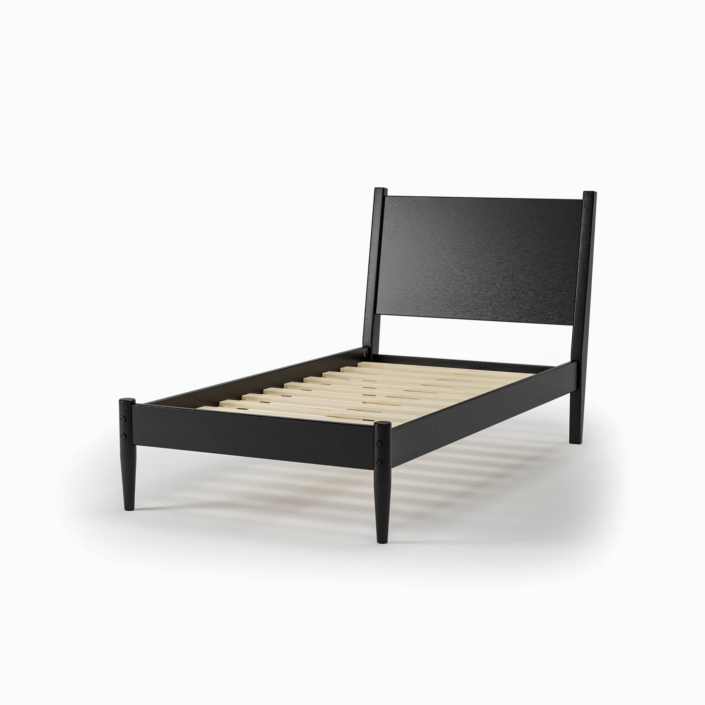 Letto a pannelli di metà secolo