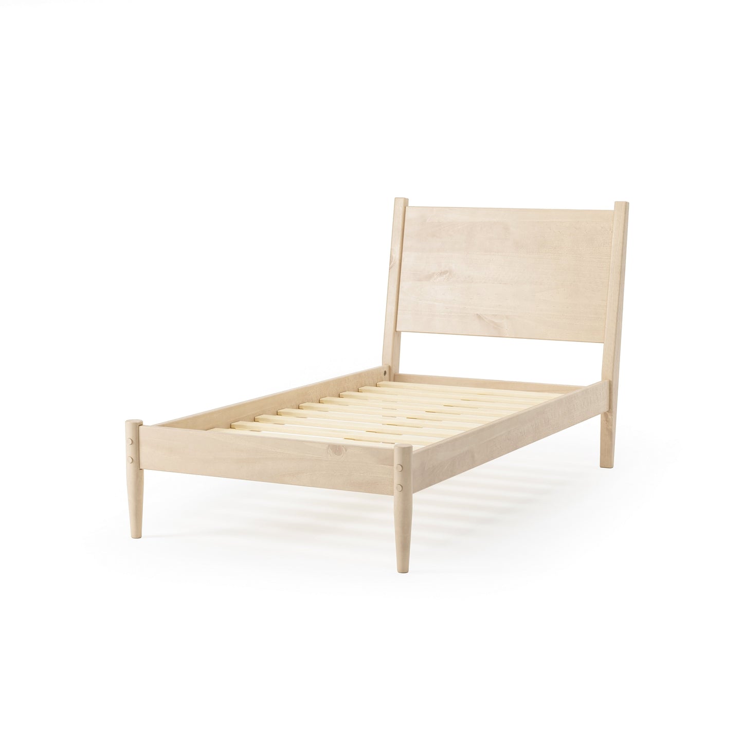 Letto a pannelli di metà secolo