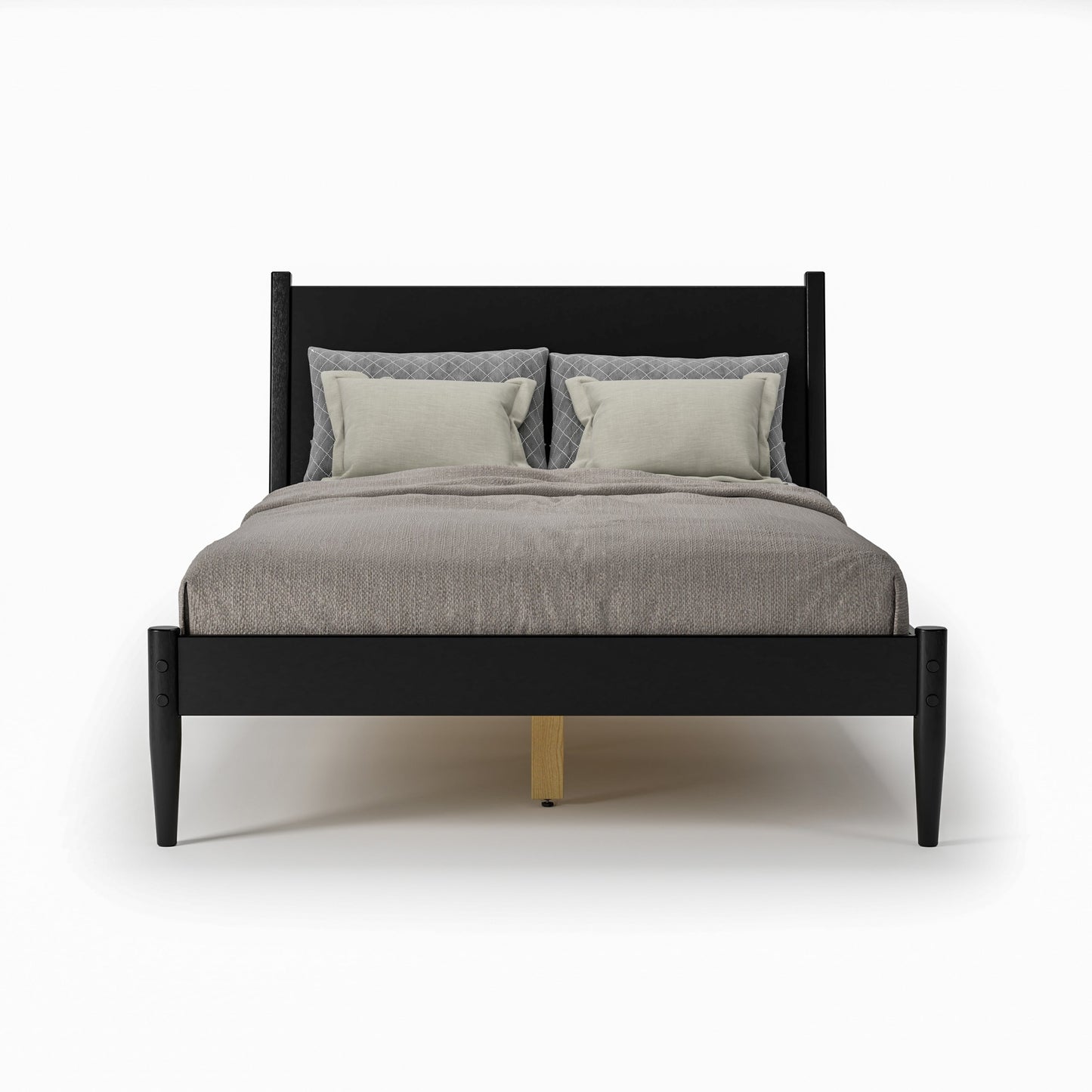 Letto a pannelli di metà secolo