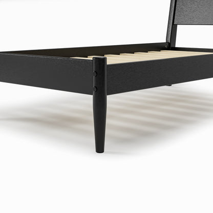 Letto a pannelli di metà secolo