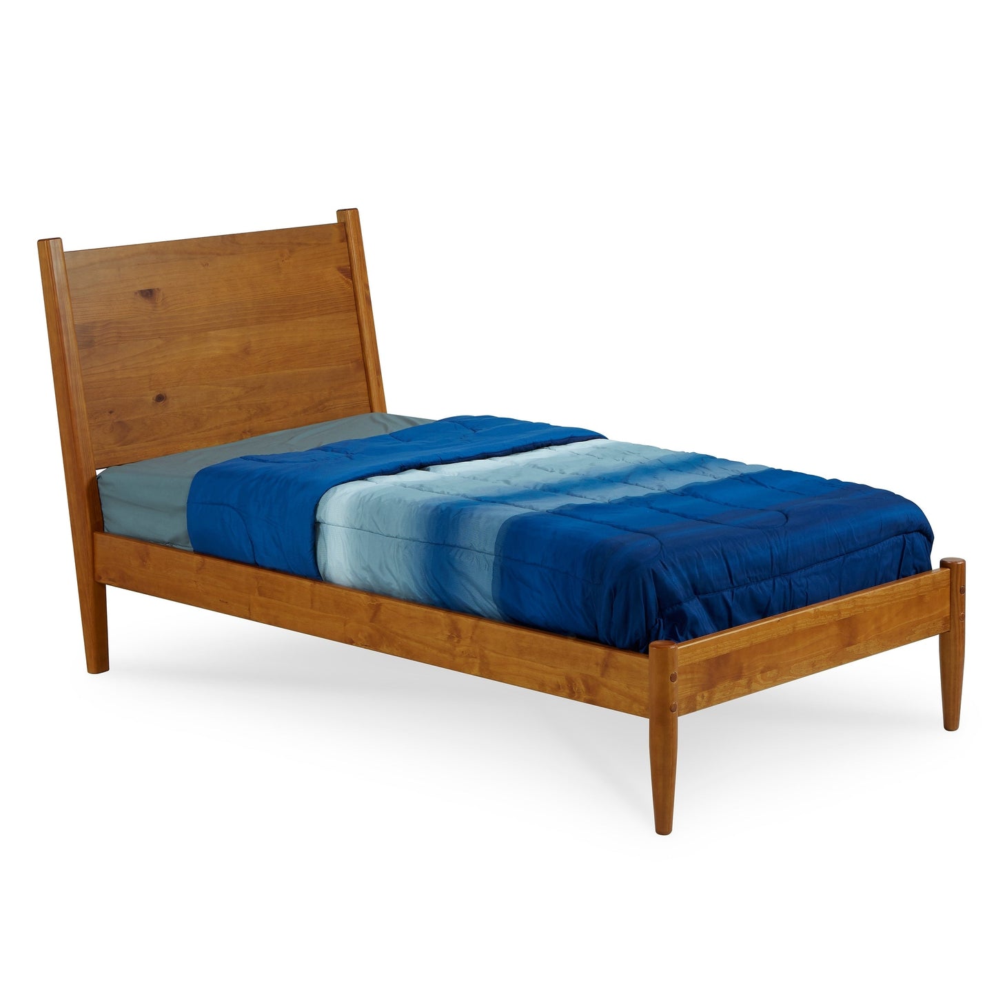 Letto a pannelli di metà secolo