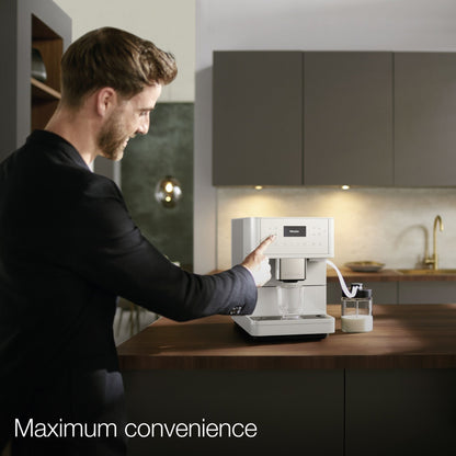 Miele CM 6160 MilkPerfection Sistema da banco per caffè - Bianco loto