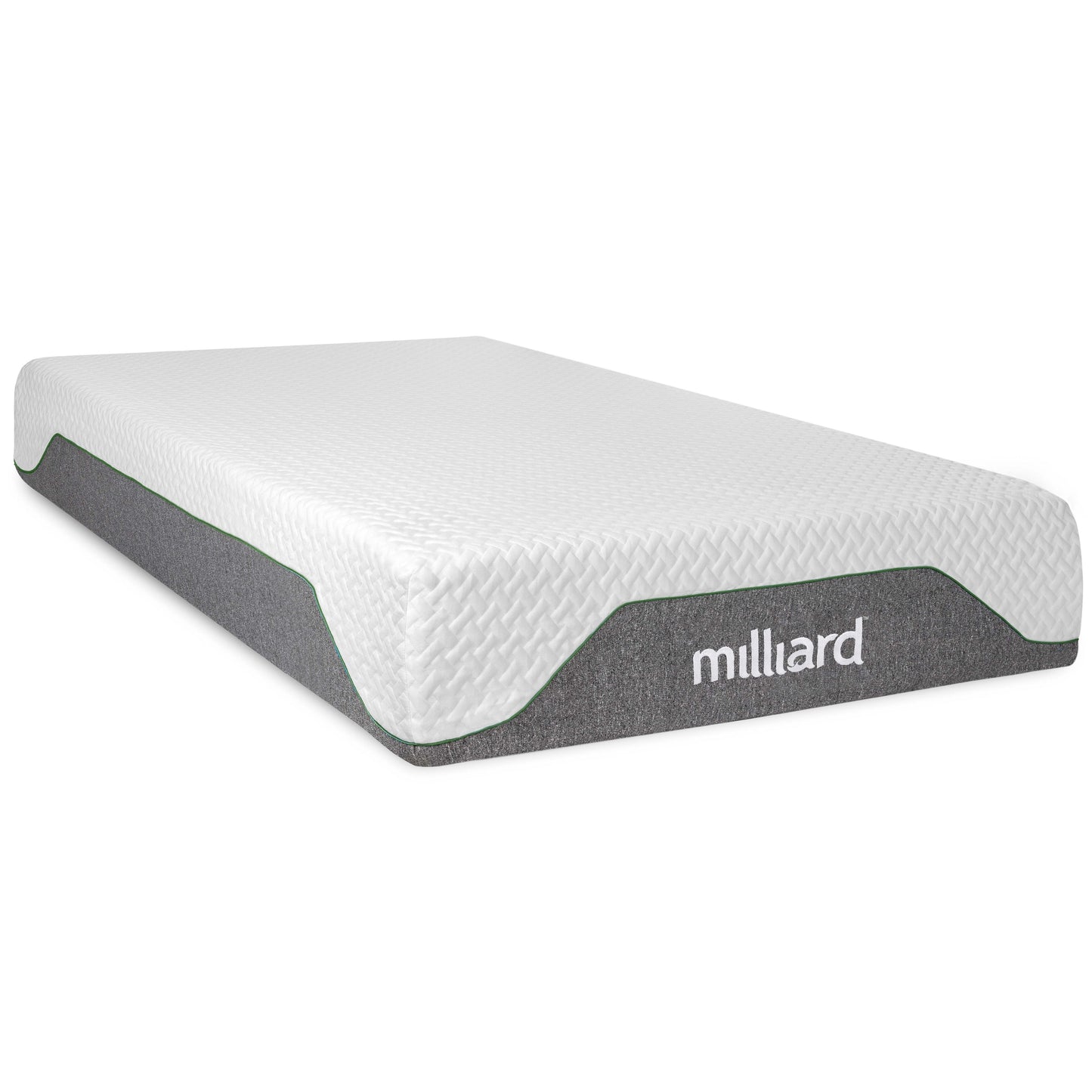 Materasso in memory foam Milliard da 10 pollici, rigido, Bed-in-a-Box/allevia la pressione, classico