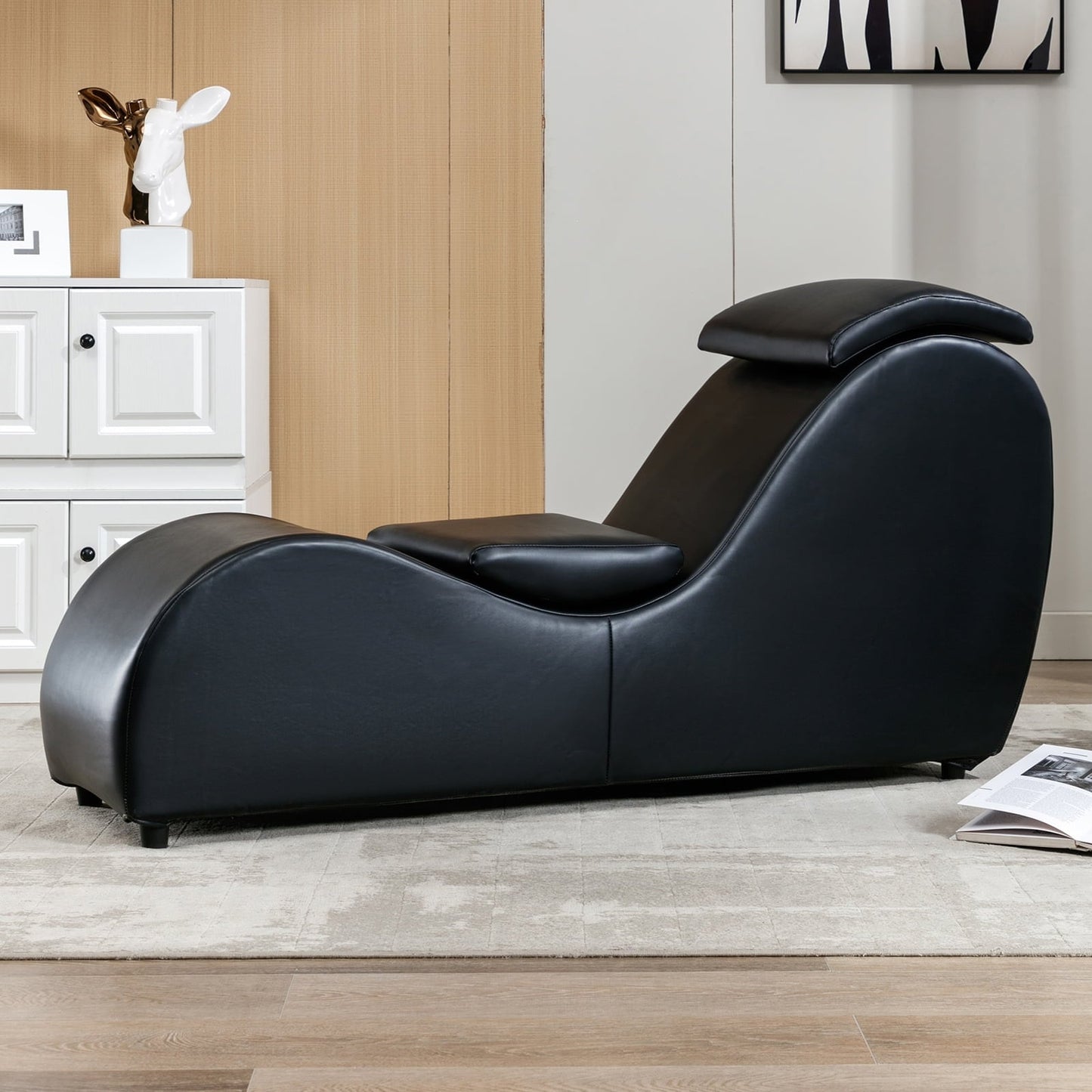Sedia da yoga per interni Mixoy, sedia da yoga curva Chaise longue per adulti, esercizi di stretching e relax