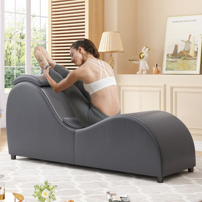 Sedia da yoga per interni Mixoy, sedia da yoga curva Chaise longue per adulti, esercizi di stretching e relax