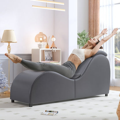 Sedia da yoga per interni Mixoy, sedia da yoga curva Chaise longue per adulti, esercizi di stretching e relax
