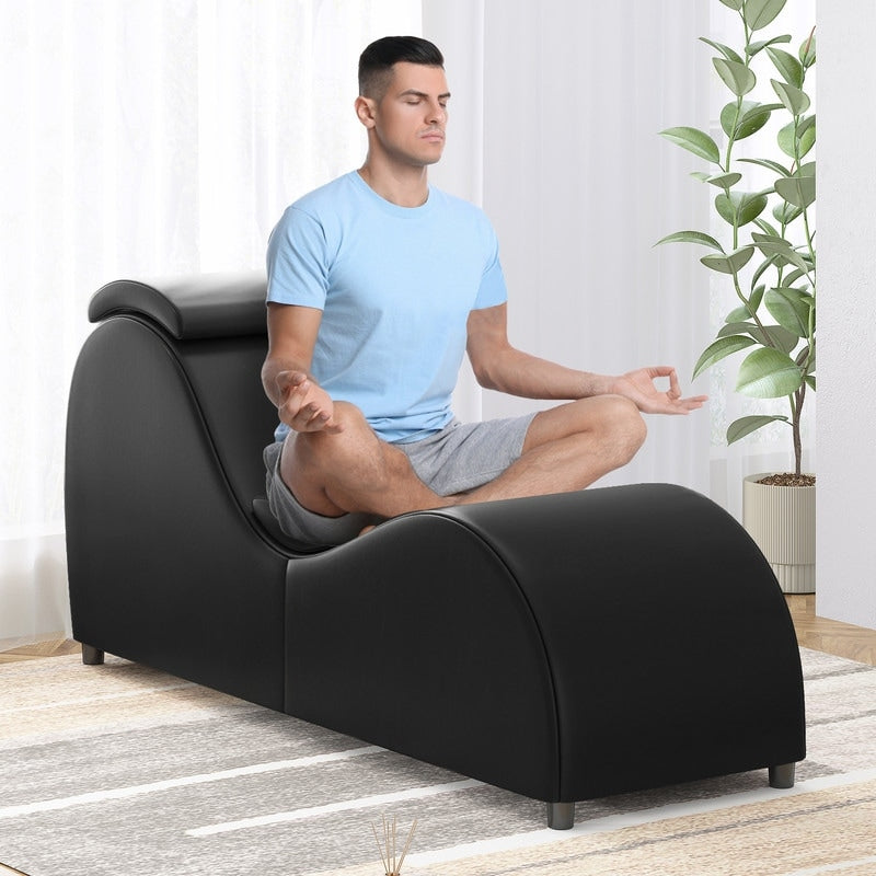 Sedia da yoga per interni Mixoy, sedia da yoga curva Chaise longue per adulti, esercizi di stretching e relax