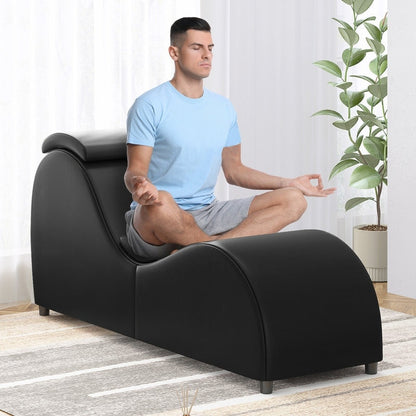 Sedia da yoga per interni Mixoy, sedia da yoga curva Chaise longue per adulti, esercizi di stretching e relax