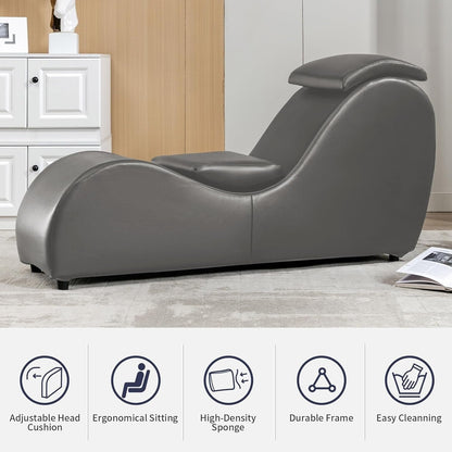 Sedia da yoga per interni Mixoy, sedia da yoga curva Chaise longue per adulti, esercizi di stretching e relax