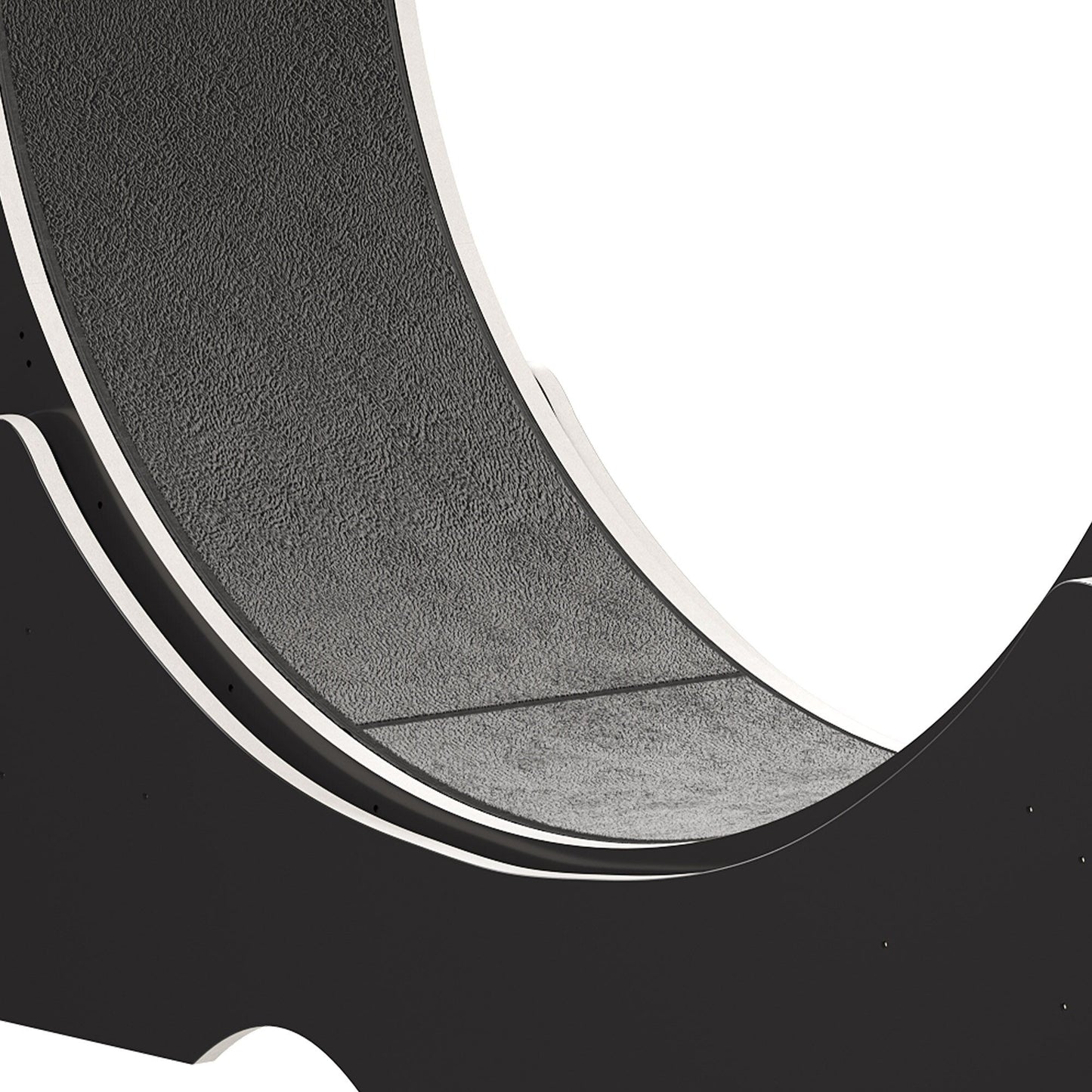 Moasis 43,3 pollici grande tapis roulant per gatti in legno con ruota da corsa e pista in moquette